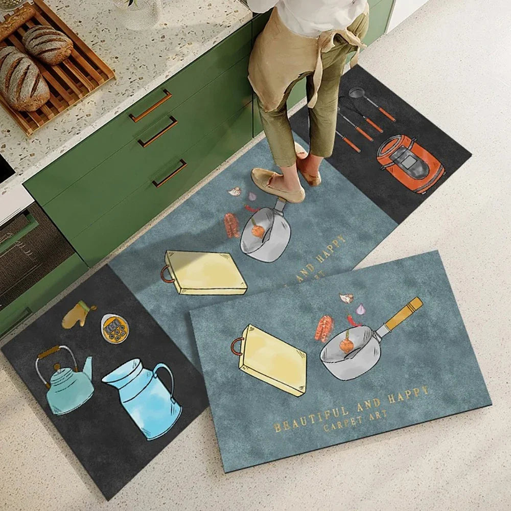 Alfombra Cocina Terciopelo